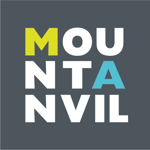 A logo with the word mountain vill on it.