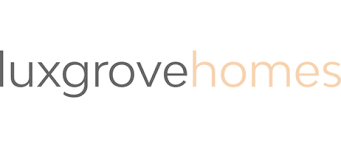Luxgrove homes logo on a white background.